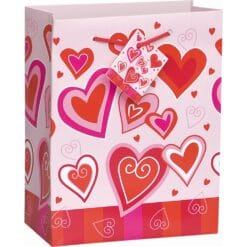 Love Roses Med Glssy Gift Bags Astd