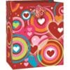Retro Hearts Gift Bag - Large