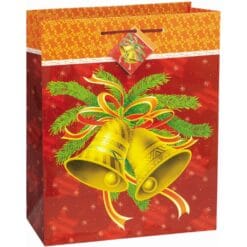 Giftbag, Traditional Christmas Astd Lg