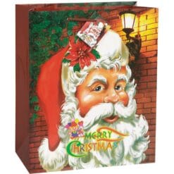 Giftbag, Merry Christmas Astd Lg