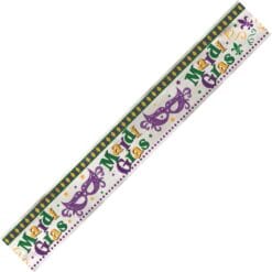 Mardi Gras Masquerade Foil Banner 12FT