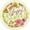 Floral Easter Bunny Plates 9&Quot; 8Ct