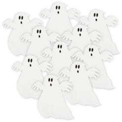 Mini Ghost Cutouts 5"x4.5" 10CT