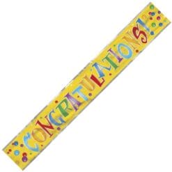 Congratulations Foil Banner 12FT
