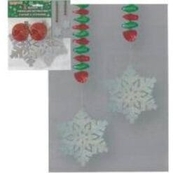 Prism Snowflake Hanging Decor 30" 2CT