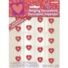 4 Red Prsm Hearts Hang Dec-36L