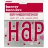 Happy Valentines Hearts Foil Banner 9FT 1 Happy Valentines Hearts Foil Banner 9Ft