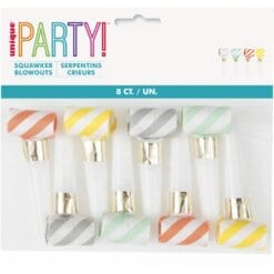 Striped Squawker Blowouts 8CT