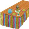 Multi Color Luau Tableskirt 9ft x 29in 2 Multi Color Luau Tableskirt 9Ft X 29In