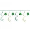 Shamrock Foil Swirl Garland 12Ft