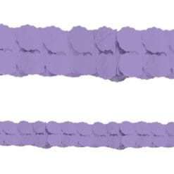 Paper Garland New Purple 12FT