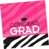 Zebra Party Grad Napkins Lunch 16Ct