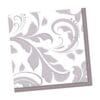 Silver Elegant Scroll Napkins Beverage 16CT 1 Silver Elegant Scroll Napkins Beverage 16Ct