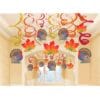 Thanksgiving Swirl Decoration Pack 30Pc