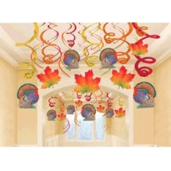 Thanksgiving Swirl Decoration Pack 30PC