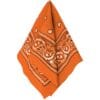 Orange Bandana 20" x 20" 2 Orange Bandana 20&Quot; X 20&Quot;