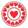 Sweet Love Heart Plates 7&Quot; 8Ct