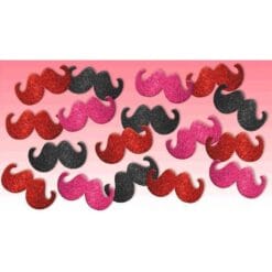 Moustache Foam Glitter Stickers 60PC