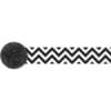 Black White Chevron Crepe Streamer 81Ft