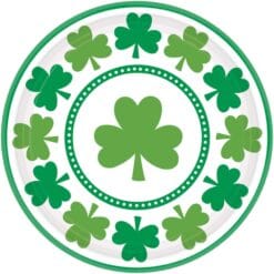 Lucky Shamrocks Plates 9" 8CT