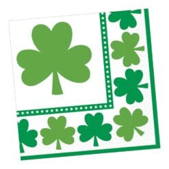 Lucky Shamrocks Napkins Beverage 16CT