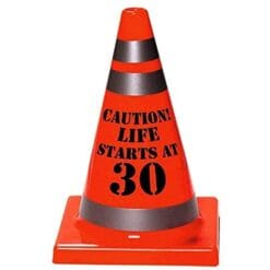 30th Birthday Caution Cone
