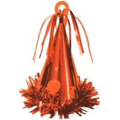 Orange Party Hat Balloon Weight 6oz