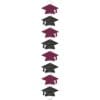 Burgundy Grad Garland Ring