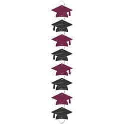 Burgundy Grad Garland Ring