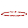 Red Graduation Bead Necklace 3CT