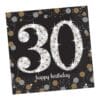 Sparkling Celebration 30Yo Napkins Beverage 16Pcs
