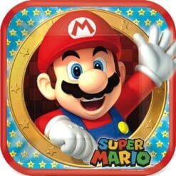 Super Mario Brothers™ Plates SQR 9" 8CT