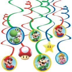 Super Mario Brothers™ Swirl Decor 12CT
