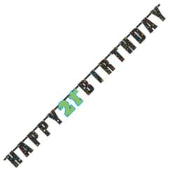 21st Brilliant Birthday Letter Banner