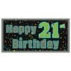 21st Brilliant Birthday Banner 1 21St Brilliant Birthday Banner