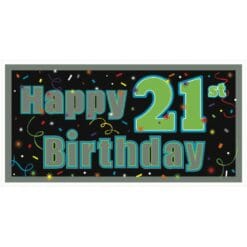 21st Brilliant Birthday Banner