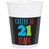 21st Birthday Plastic Cups 16OZ 25CT
