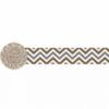 Silver/Gold Chevron Crepe Streamer 81Ft