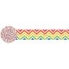 Rainbow Chevron Crepe Streamer 81ft 1 Rainbow Chevron Crepe Streamer 81Ft