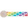 Rainbow Quatrefoil Crepe Streamer 81Ft