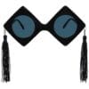 Grad Caps w/Tassels Glasses Jumbo Black 1 Grad Caps W/Tassels Glasses Jumbo Black