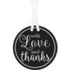 Thank You Tags Black 25CT