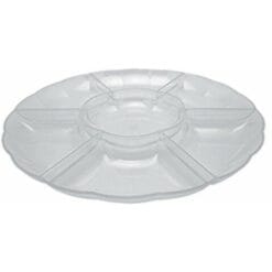 Tray 16" Compartment Chip N Dip Silver