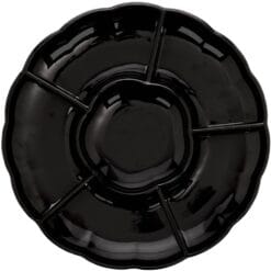 Tray 16" Compartment Chip N Dip Plastic Black