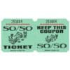 50/50 Ticket Roll Green 1000CT 2 50/50 Ticket Roll Green 1000Ct