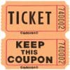 Double Ticket Roll Orange 2000CT 1 Double Ticket Roll Orange 2000Ct