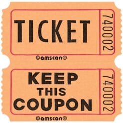 Double Ticket Roll Orange 2000CT
