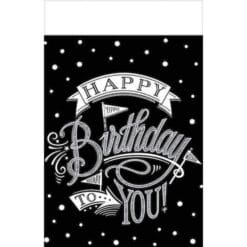 Hooray , It'S Your Birthday Table Cover Pastic 54X102