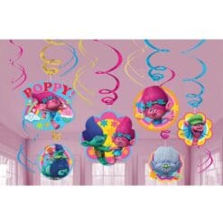 Trolls Swirls Astd 12CT