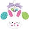Easter Bunny Wall Hanging w/Bells 2 Easter Bunny Wall Hanging W/Bells